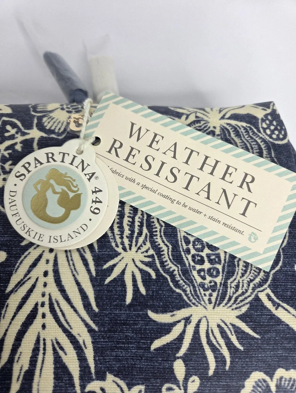 Spartina 449 Large Cosmetic Pouch Flagler Blue NWT